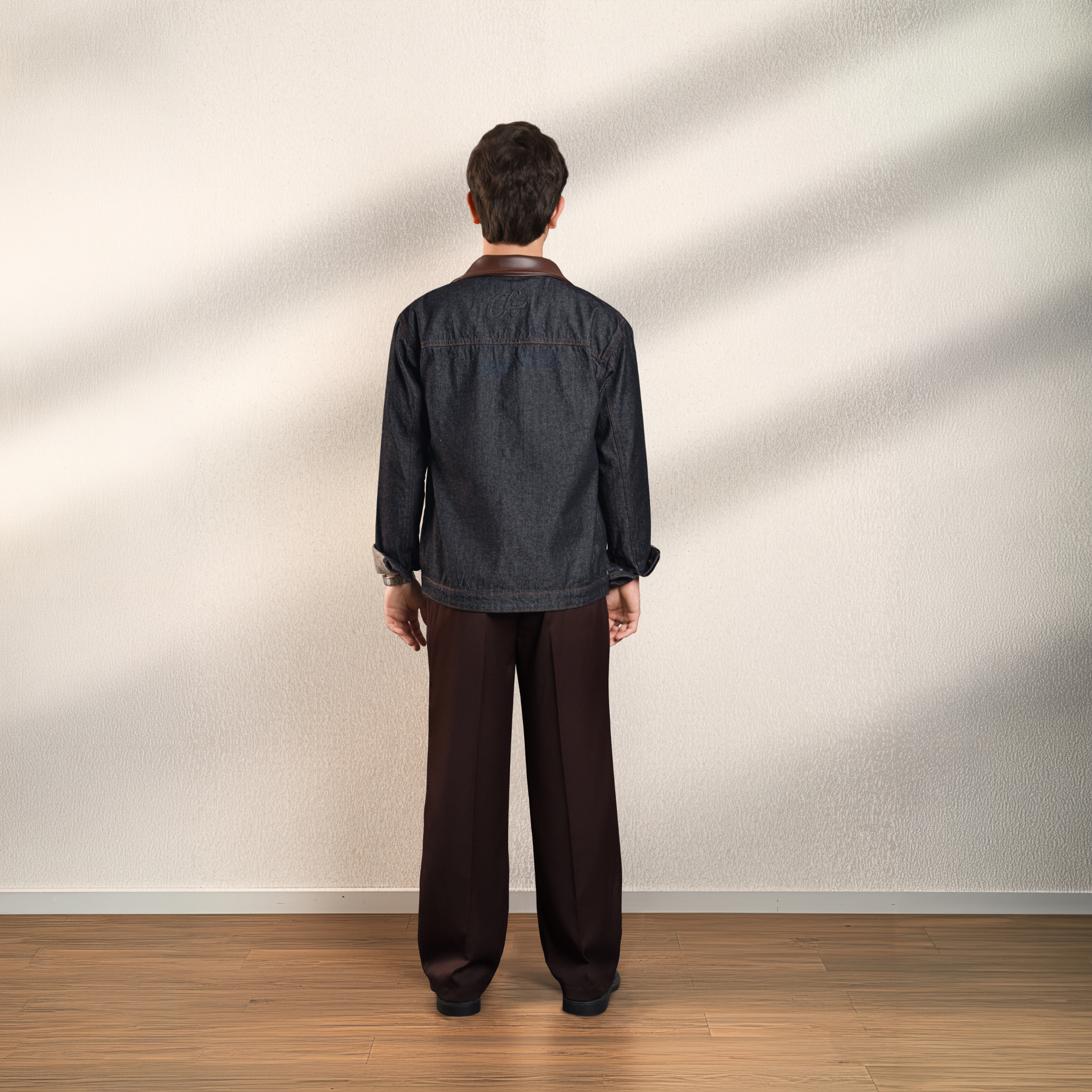 Raw Denim Shacket - Charcoal Wash