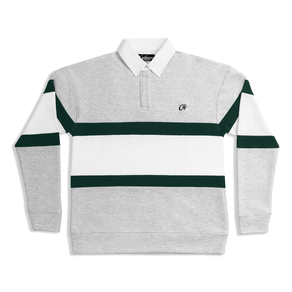 Crossover Sweat - Light Melange / Forest Green