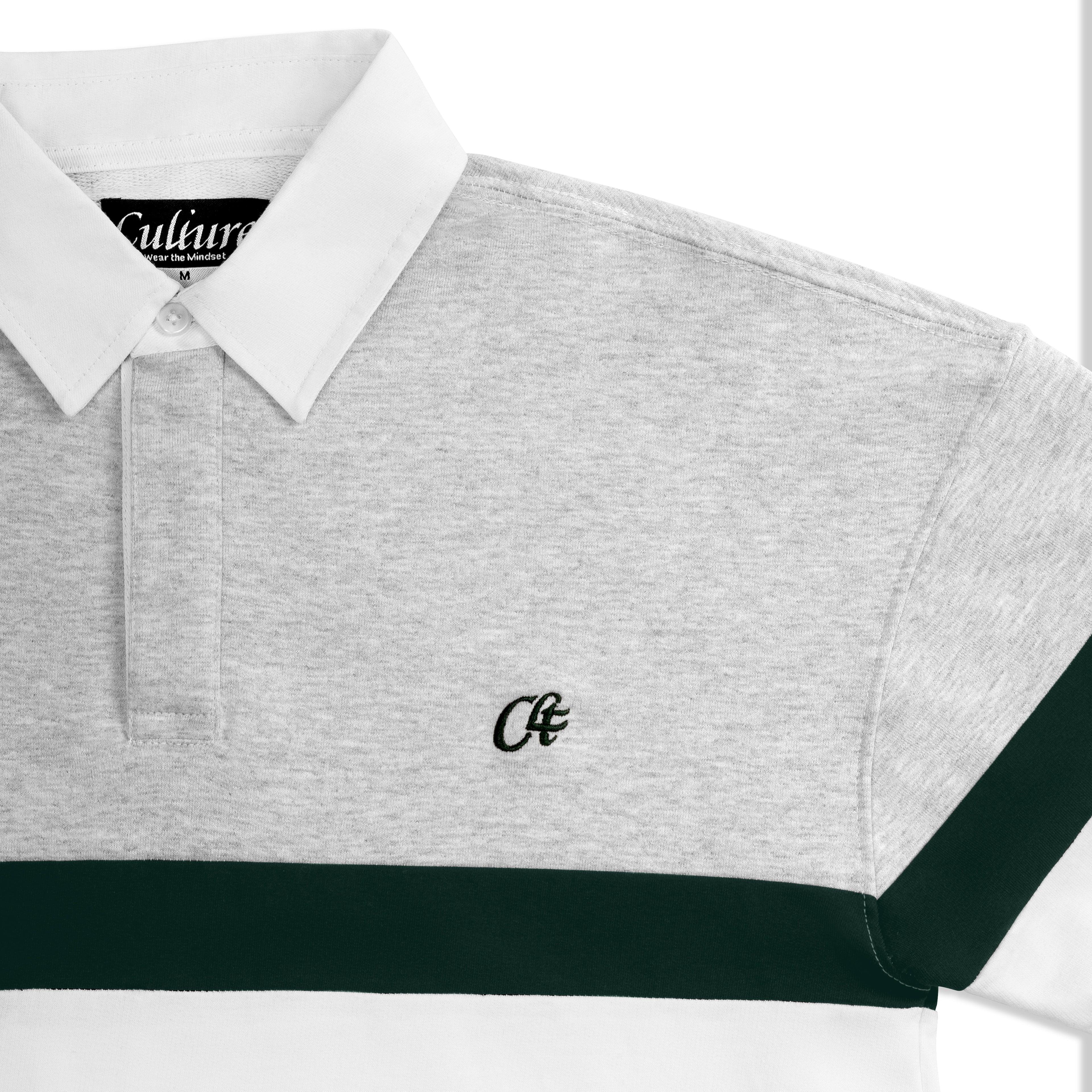 Crossover Sweat - Light Melange / Forest Green