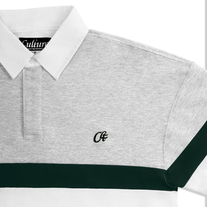 Crossover Sweat - Light Melange / Forest Green