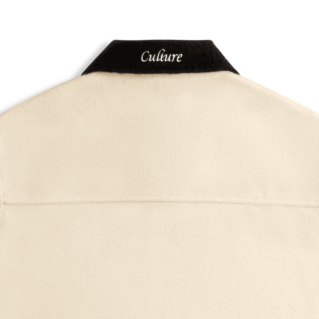 Boardroom Shacket - Ivory/Coffee Bean