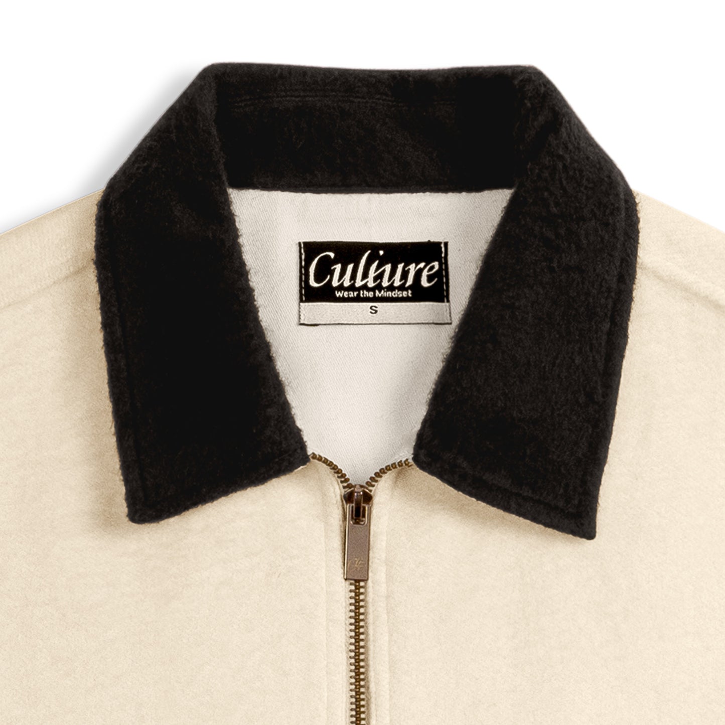 Boardroom Shacket - Ivory/Coffee Bean