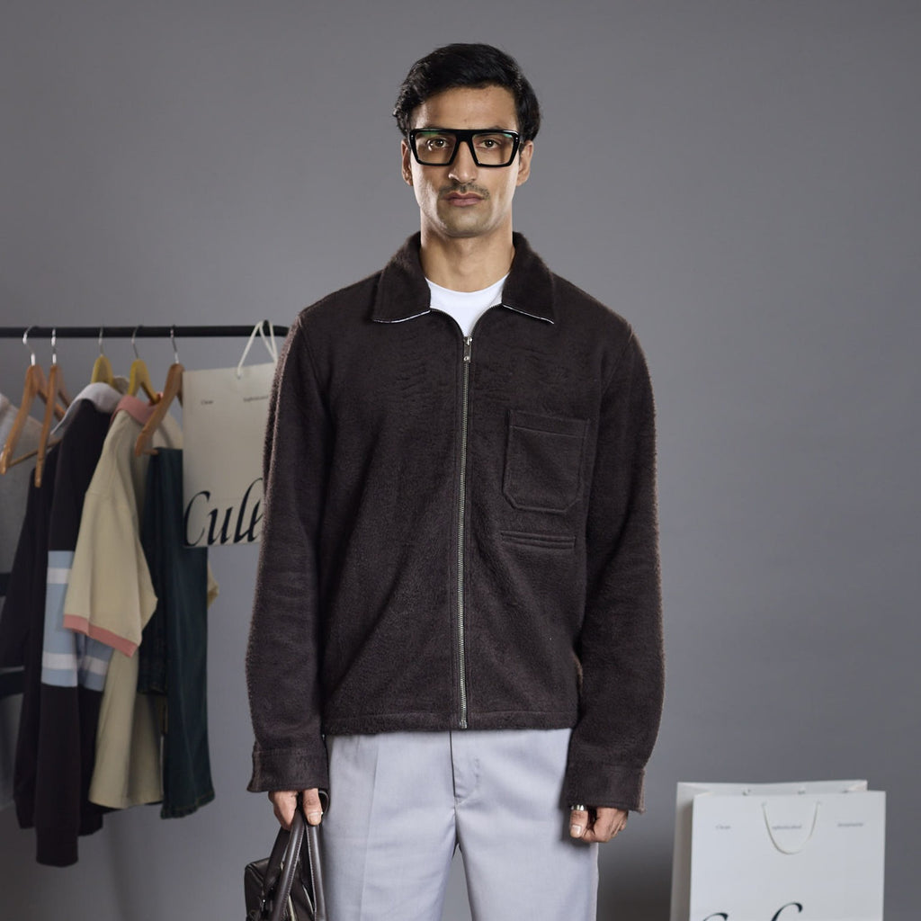 Backstage Shacket - Coffee Bean