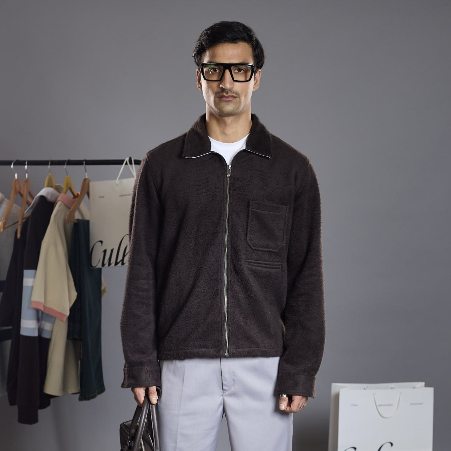 Backstage Shacket - Coffee Bean