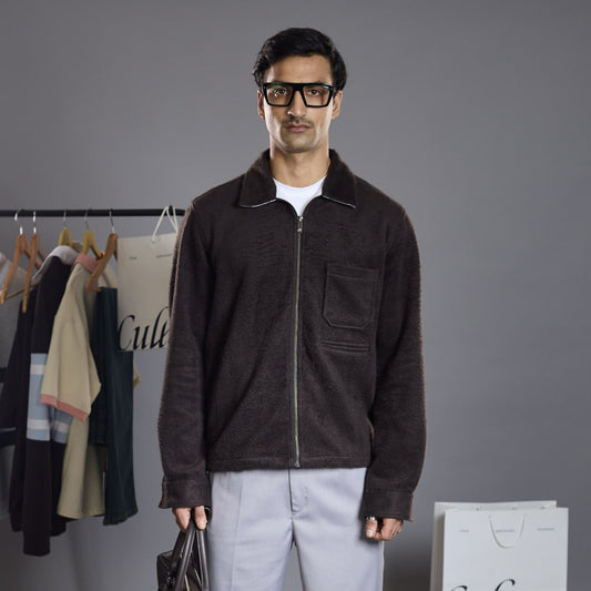 Backstage Shacket - Coffee Bean