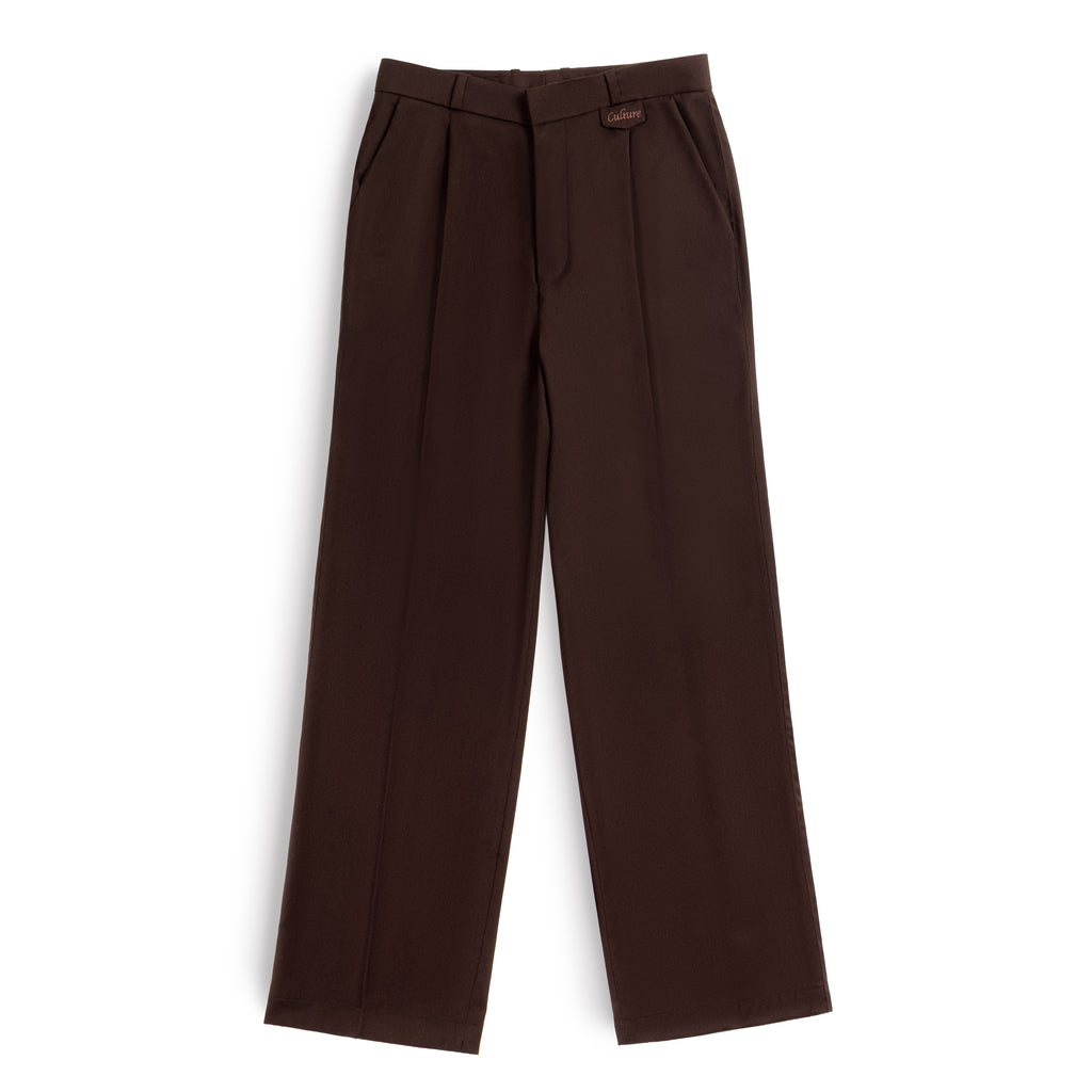 Rich Pleated Pants - Coffee Bean