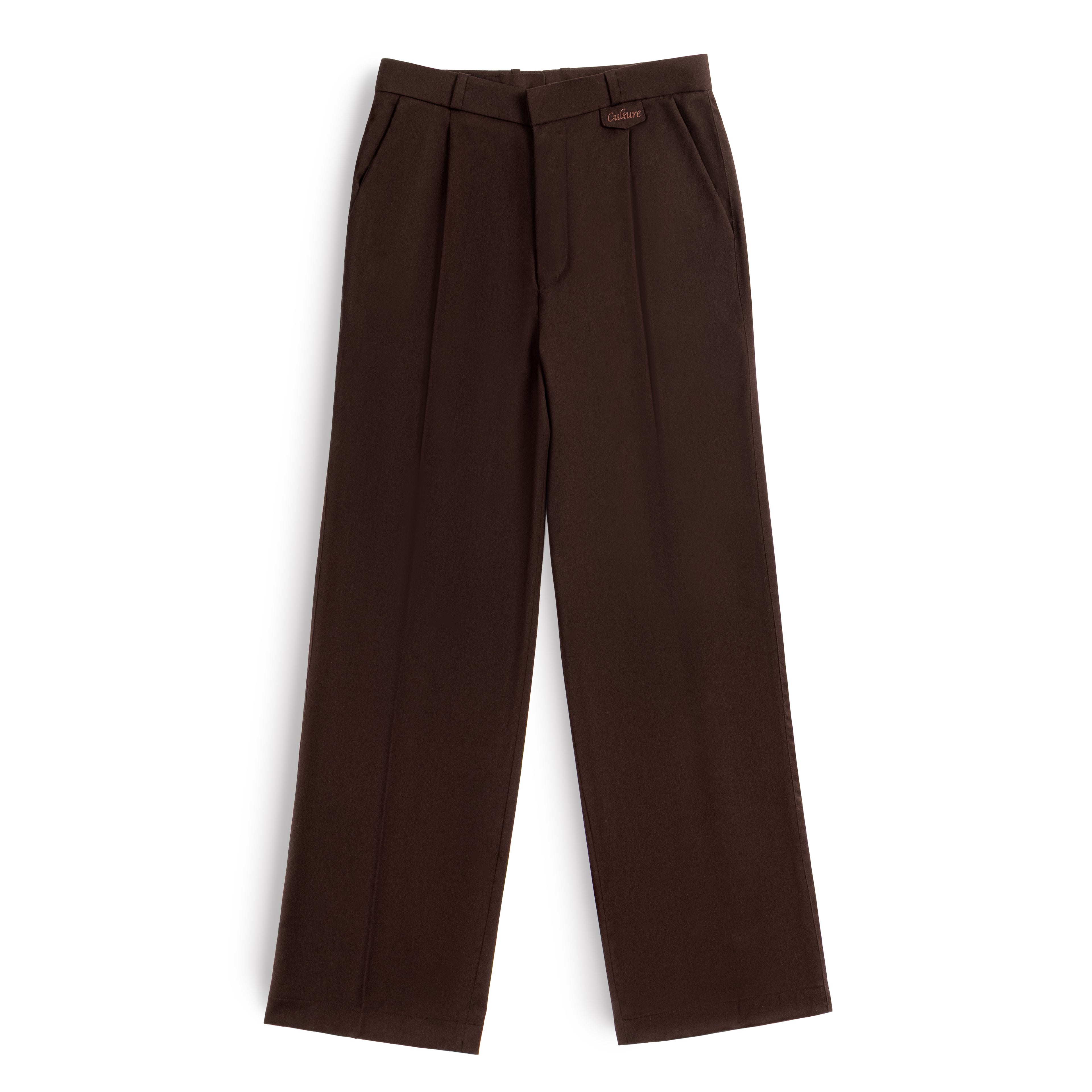 Rich Pleated Pants - Coffee Bean
