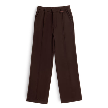 Rich Pleated Pants - Coffee Bean