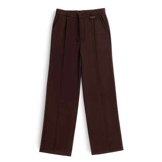 Rich Pleated Pants - Coffee Bean