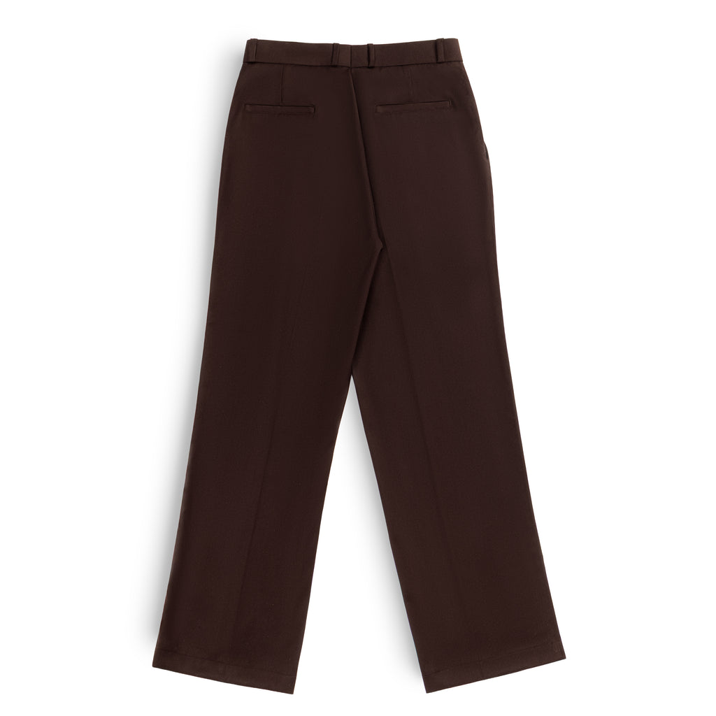 Rich Pleated Pants - Coffee Bean
