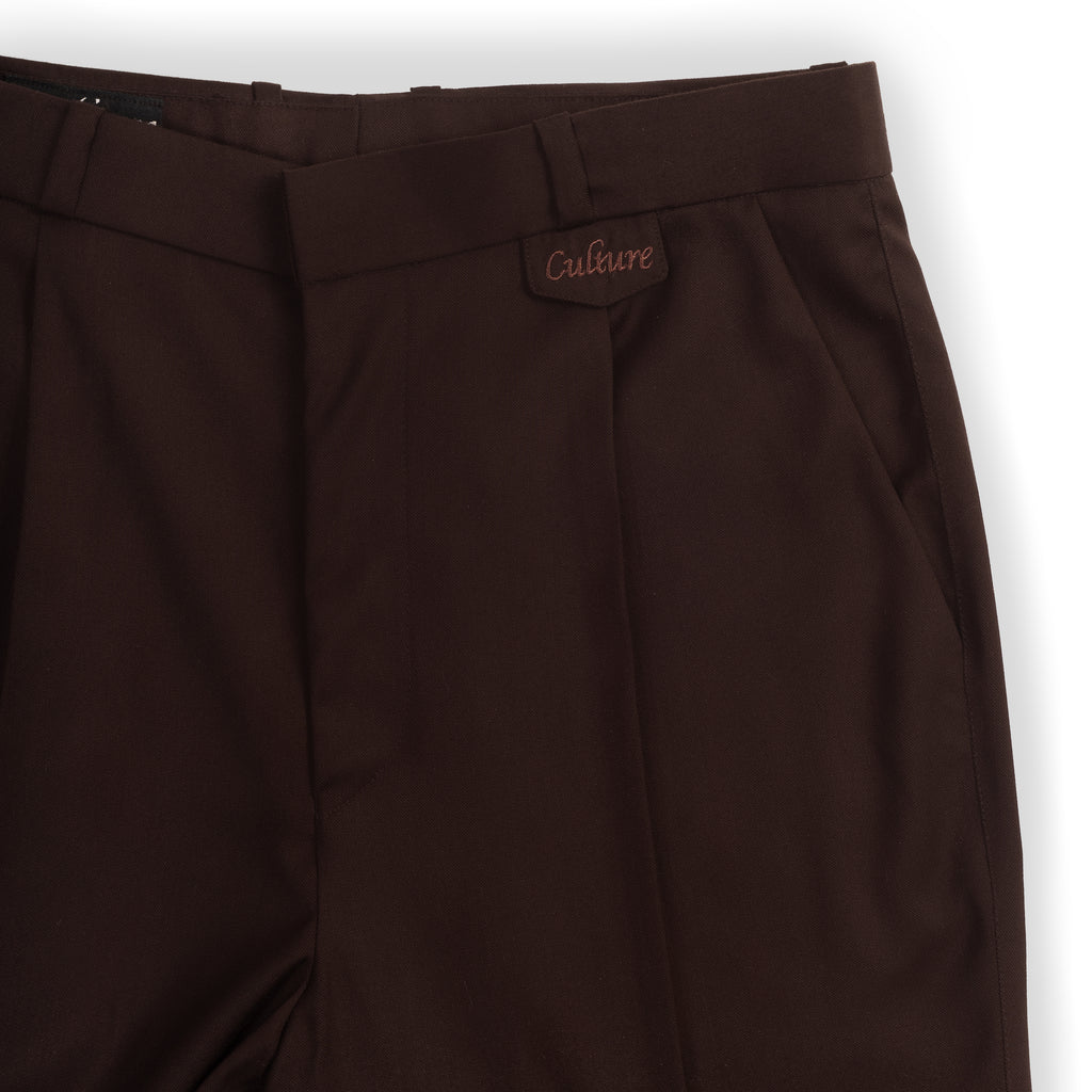 Rich Pleated Pants - Coffee Bean
