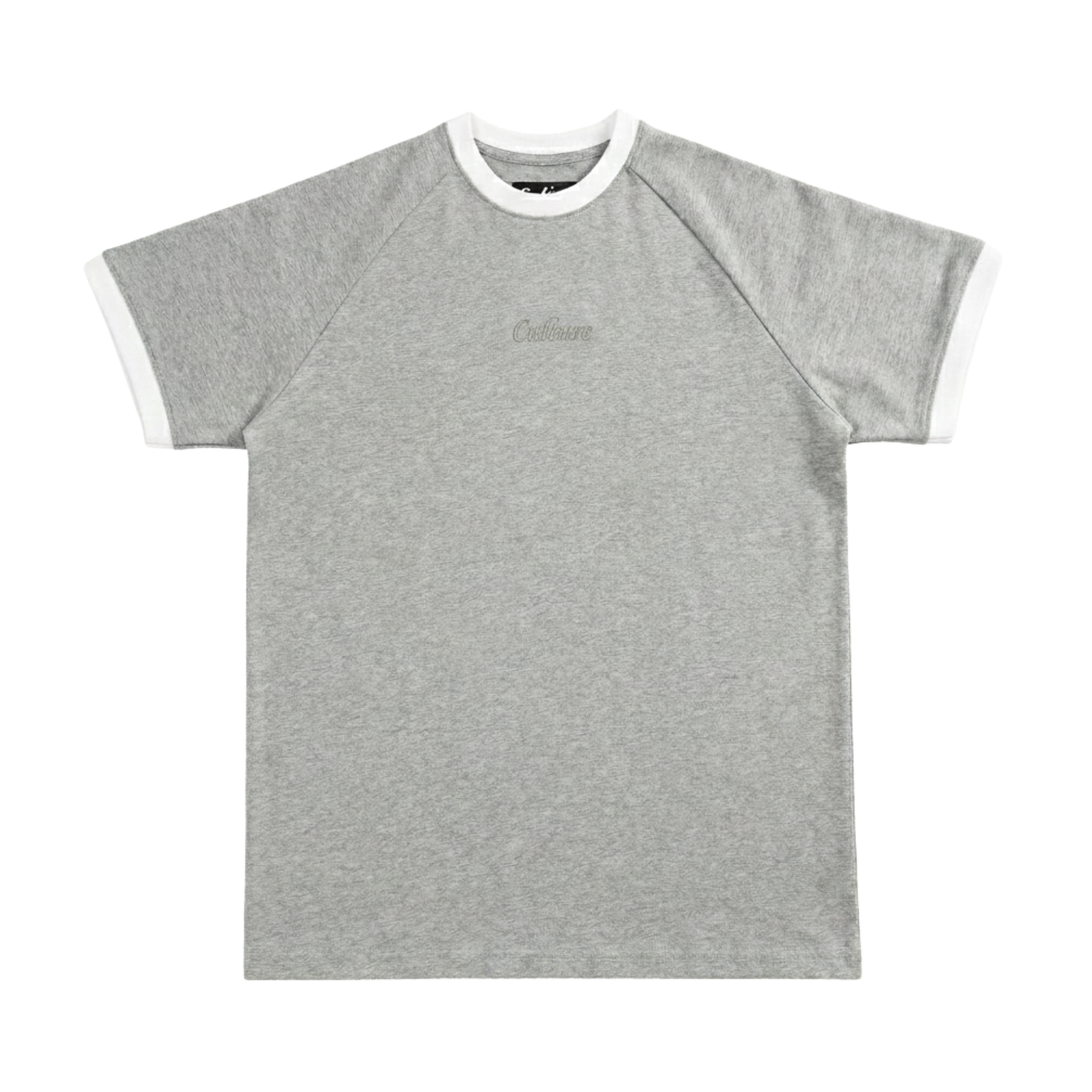 Classic Raglan Tshirt - Grey / White