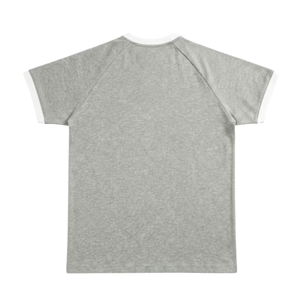 Classic Raglan Tshirt - Grey / White